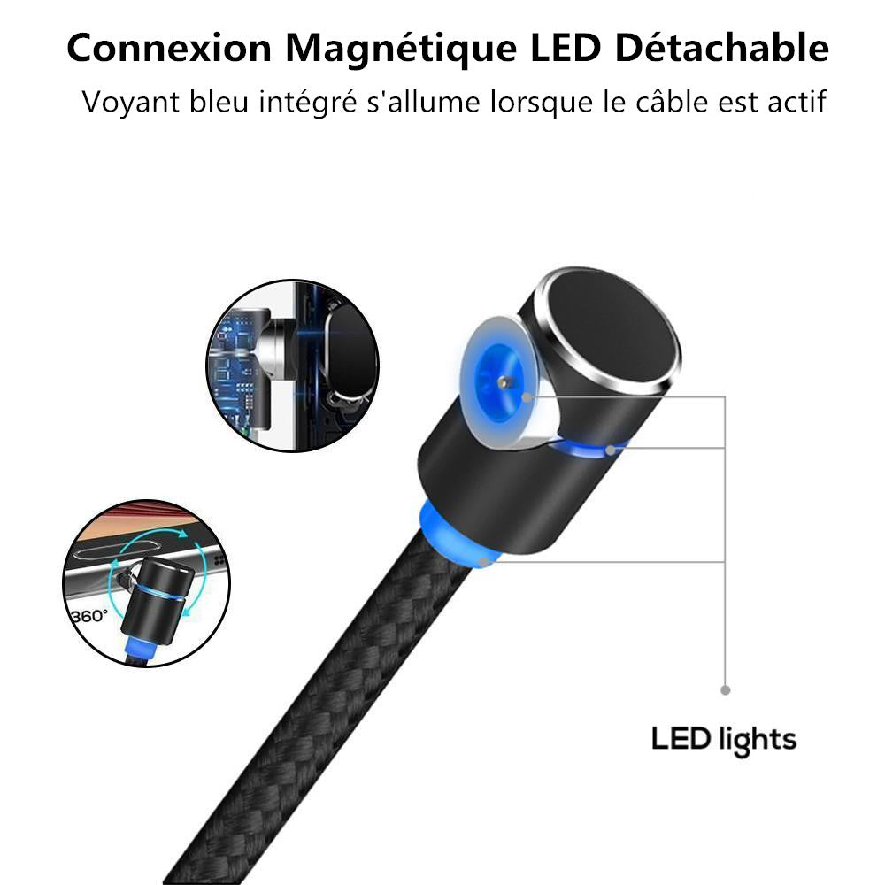 3 In 1 Magnetic Usb Charging Cable With Led Light | Bowlift