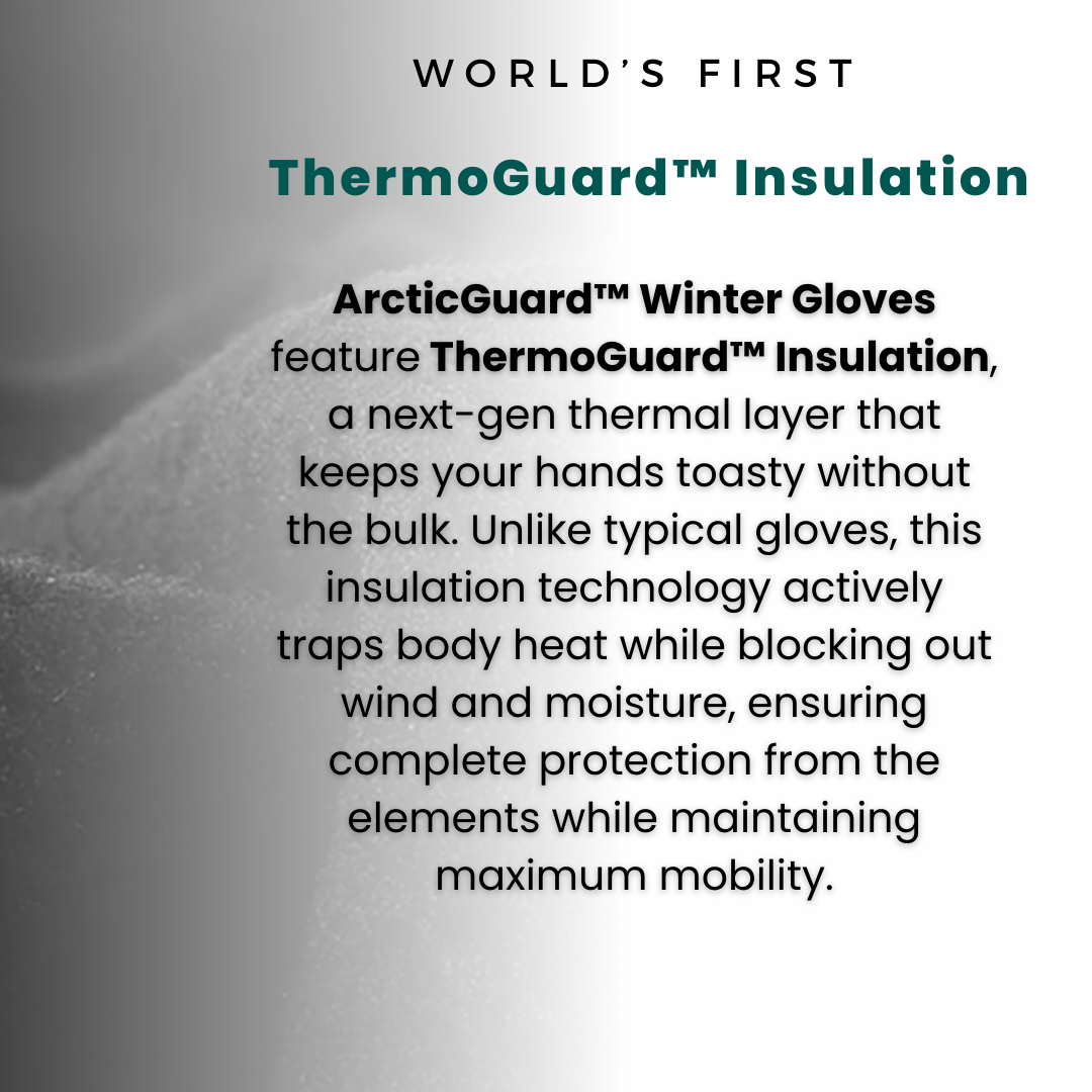 BowLift | Warm Waterproof Gloves: Thermal Gloves with Touch Screen | Biking, Golf, Raynaud's, and Winter Sports