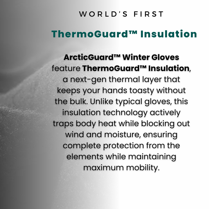 BowLift | Warm Waterproof Gloves: Thermal Gloves with Touch Screen | Biking, Golf, Raynaud's, and Winter Sports