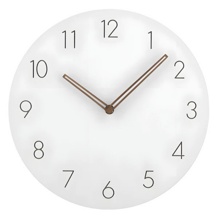 Large Wooden Wall Clock – Minimalist Design with Silent Movement | Bowlift