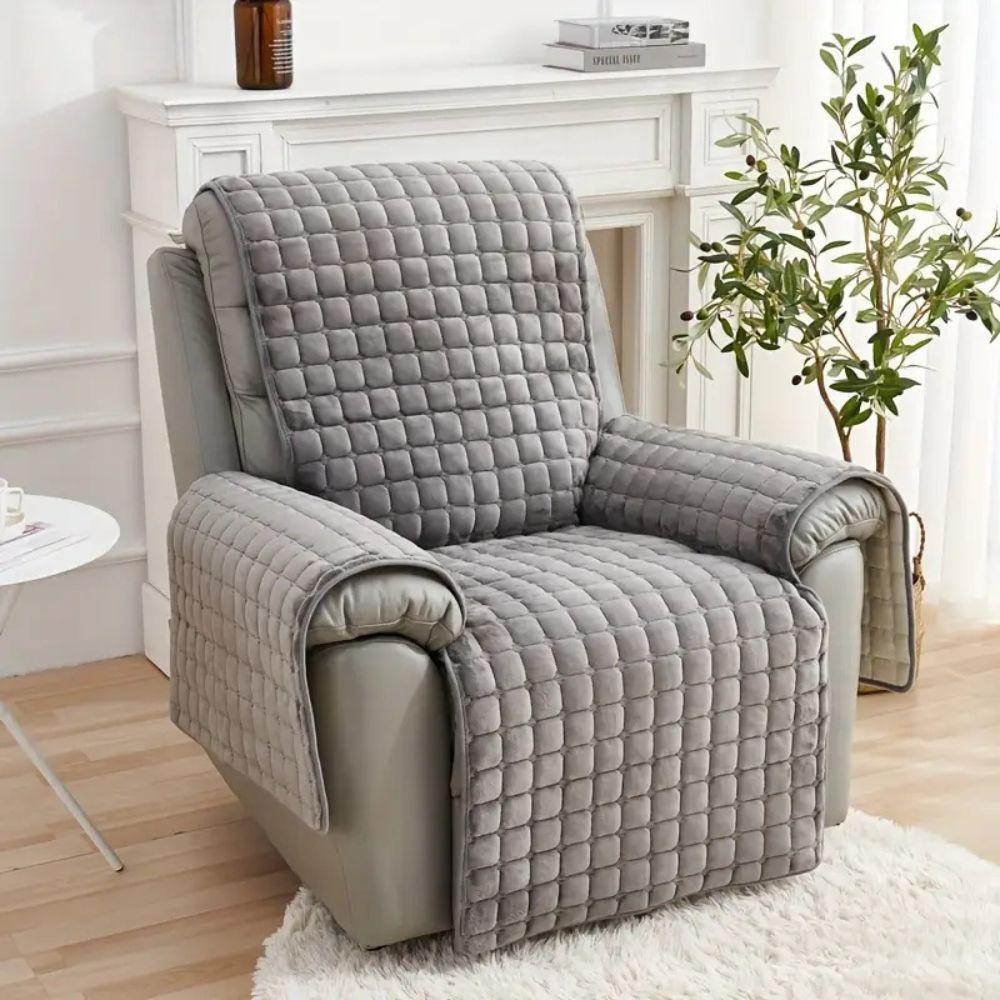 BowLift | Velvet Grid Recliner Cover