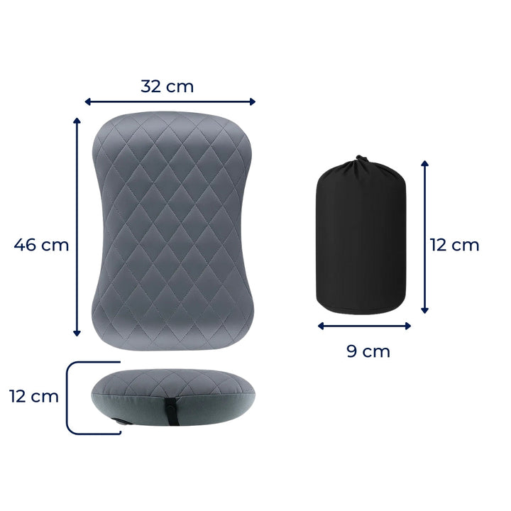 Ergonomic Neck Support – Inflatable & Lightweight – Eases Neck Pain – Compact for Flights & Train Bowlift
