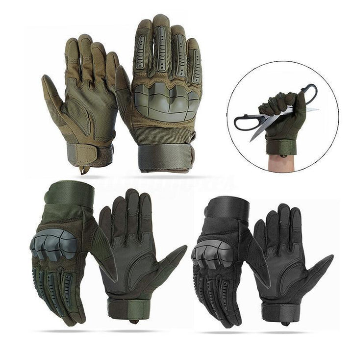 Military tactical gloves with full fingers | Bowlift