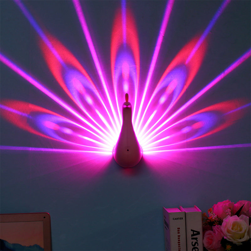 BowLift | Peacock Led Projector Wall Lights For Bedroom
