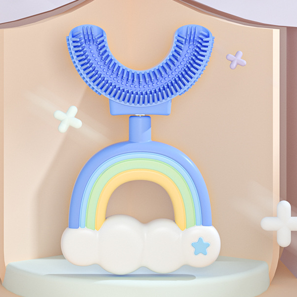 BowLift | Silicone Children's Toothbrush U-Design Rainbow