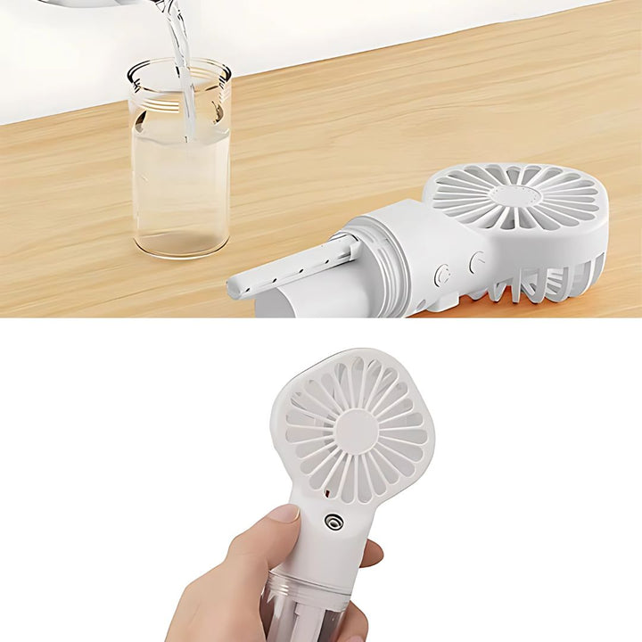 Portable Cooling Mist Spray – Transparent Tank – USB Rechargeable – Beat Heat & Stay Cool Outdoors Bowlift