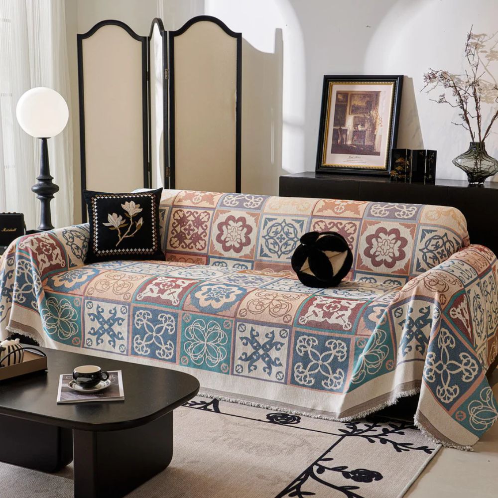 BowLift | Vintage Mosaic Sofa Cover