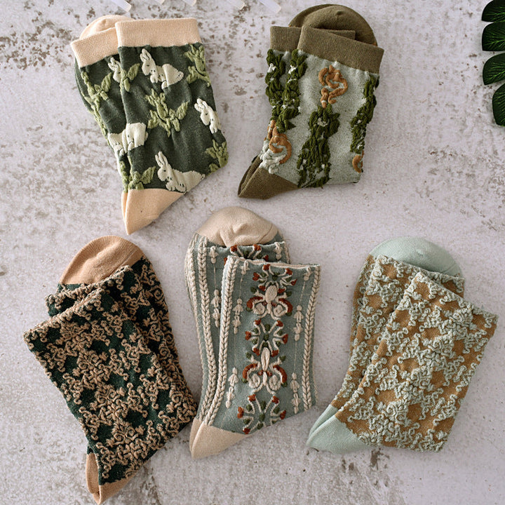 BowLift | Women's Floral Cotton Socks