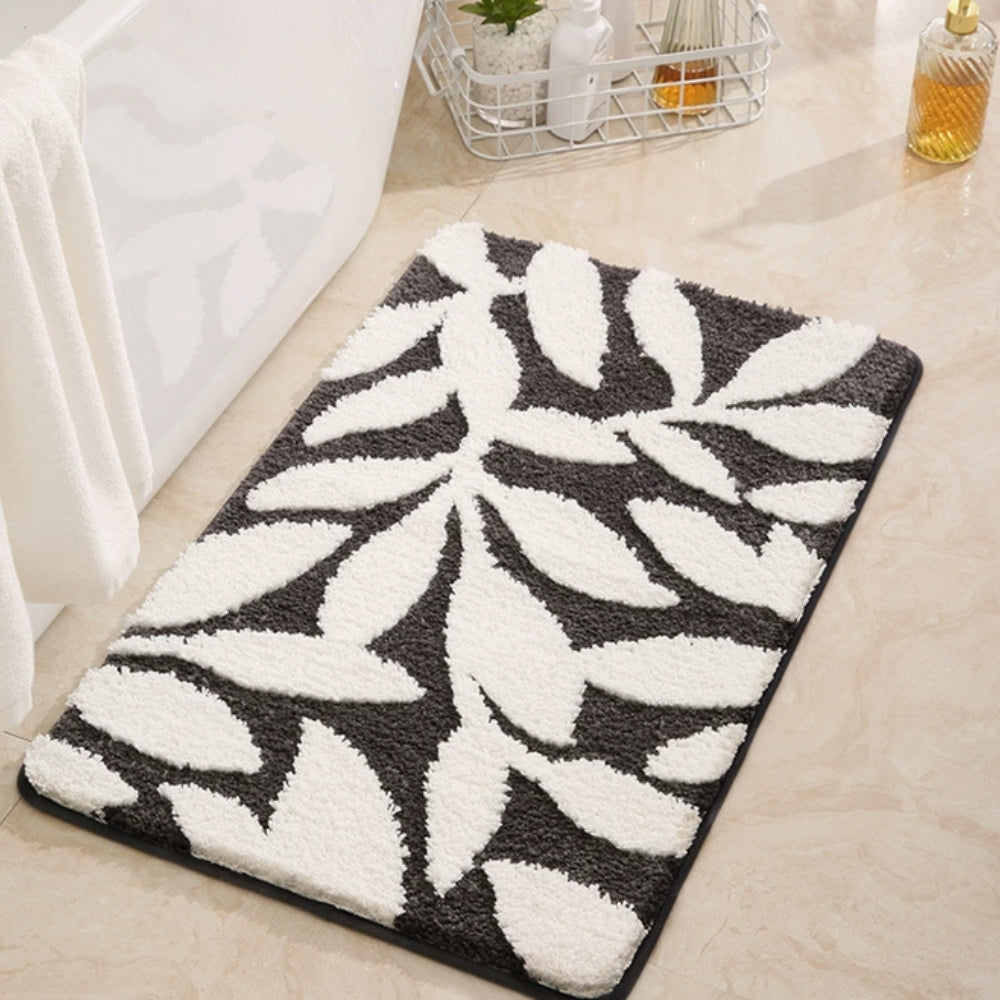 BowLift | Zyphire Leaf Pattern Bath Mat