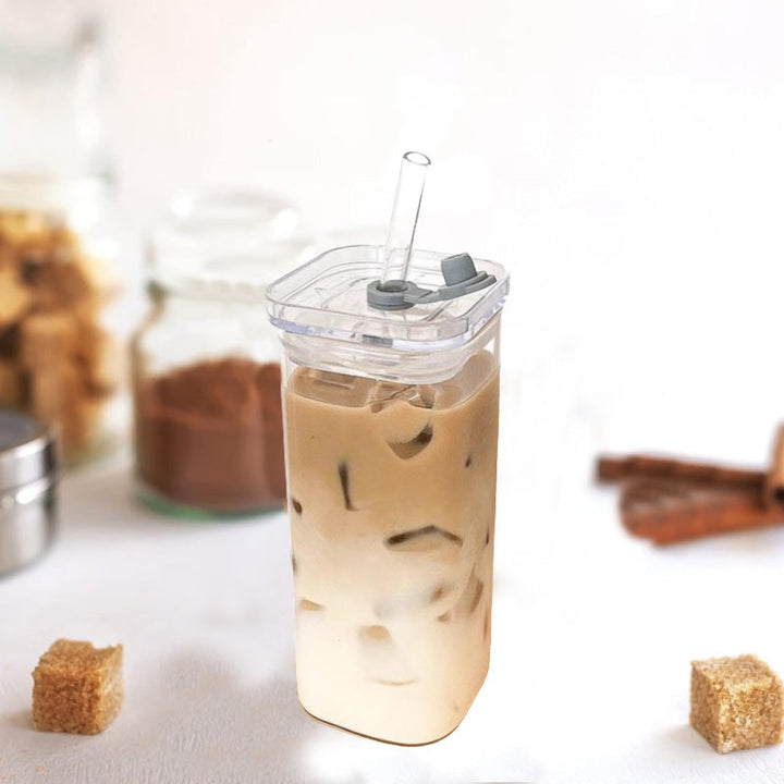 BowLift | Square Drinking Cup with Lid & Straw