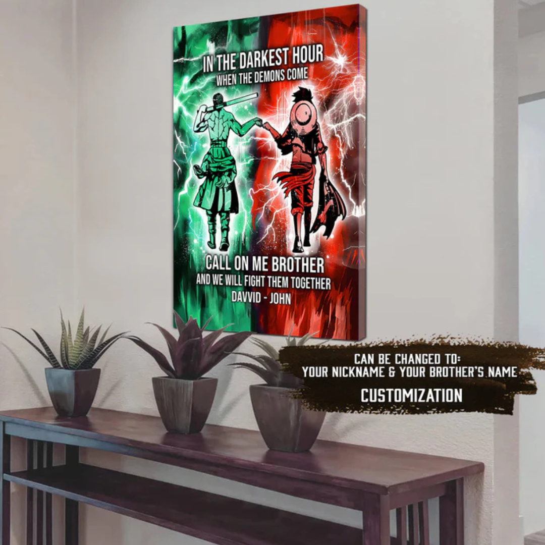 Brotherhood Strength Canvas Wall Art | Bowlift