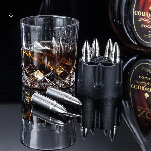 BowLift | Stainless Steel Bullet Shaped Metal Ice Cube Mold
