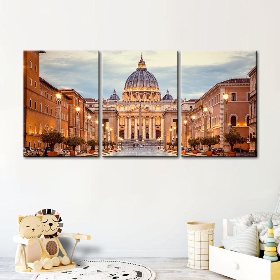 Fresh Palace 3 Piece - Canvas Wall Art Painting | Bowlift
