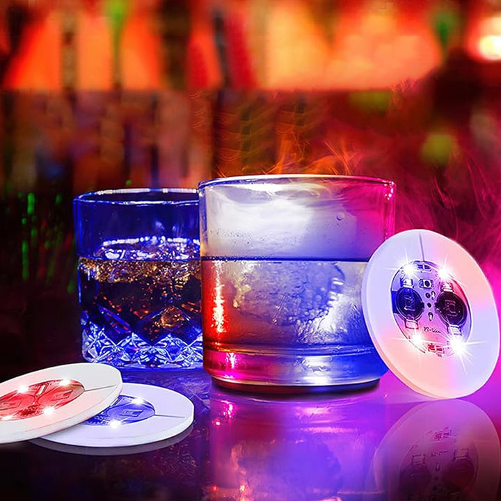 BowLift | LED glowing bottle stickers and coasters