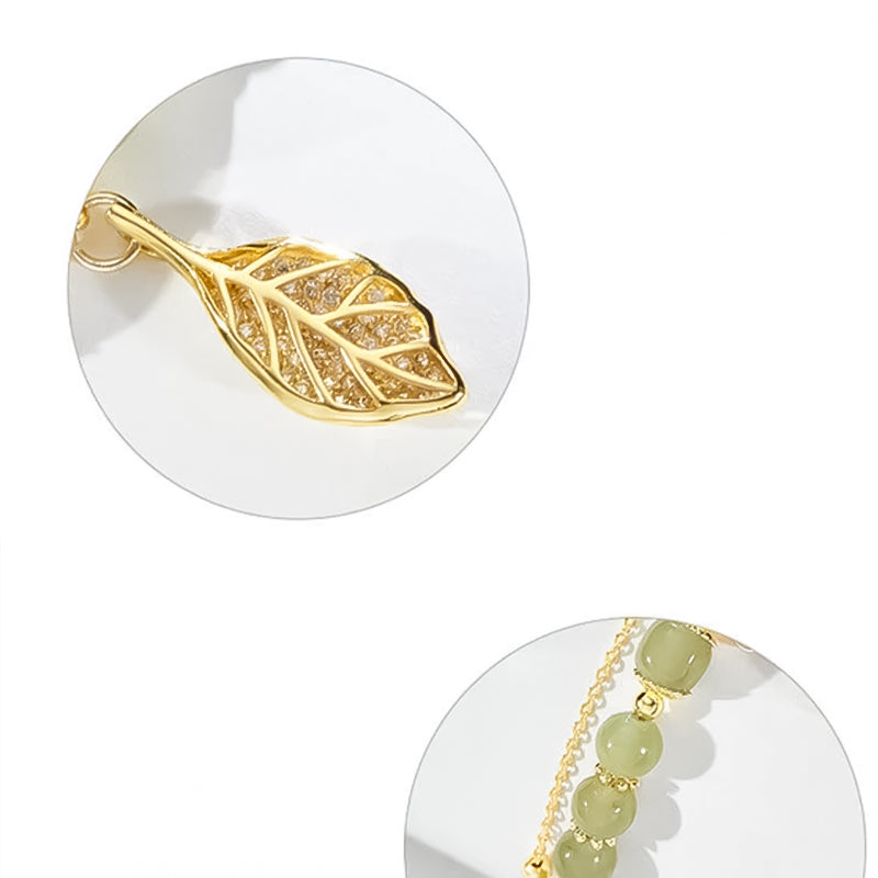 BowLift | Hetian Jade Bracelet with Leaf