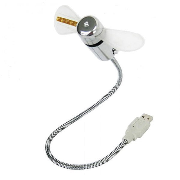 Flexible & Customizable LED USB Soft Fan with a Hidden Clock Face | Bowlift