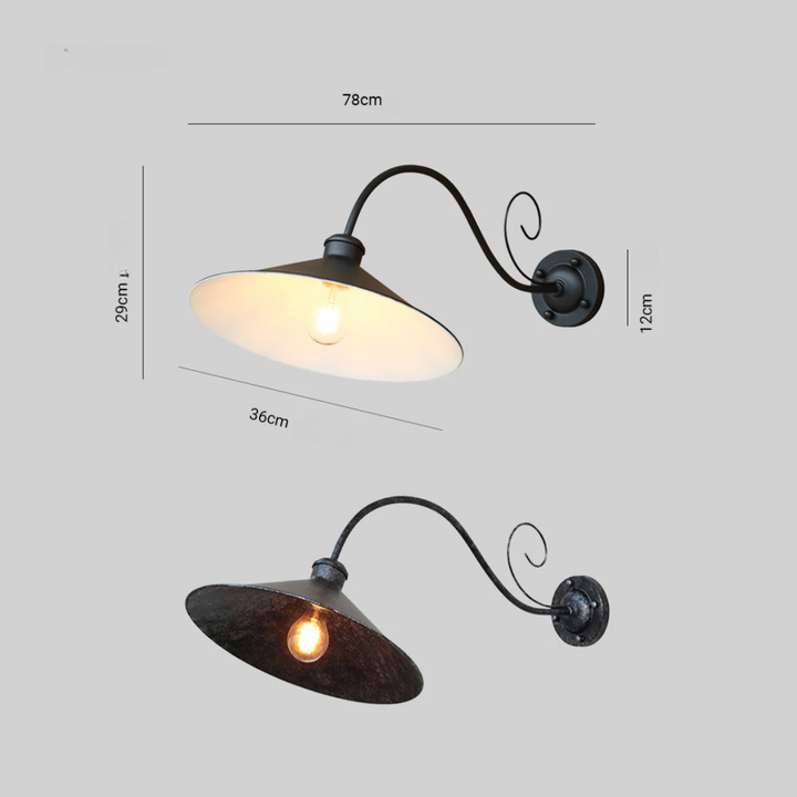 BowLift | Vintage Outdoor Wall Lamp
