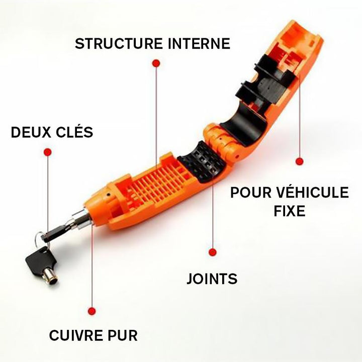 Universal anti-theft lock for motorcycle scooter handle grip | Bowlift