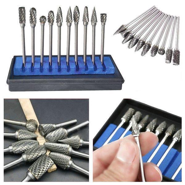 10 in 1 Tungsten Steel Grinding Head (10PCS) | Bowlift