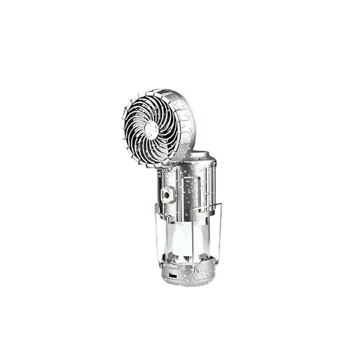 Foldable Light with Built-in Fan and USB Rechargeable Power Bowlift