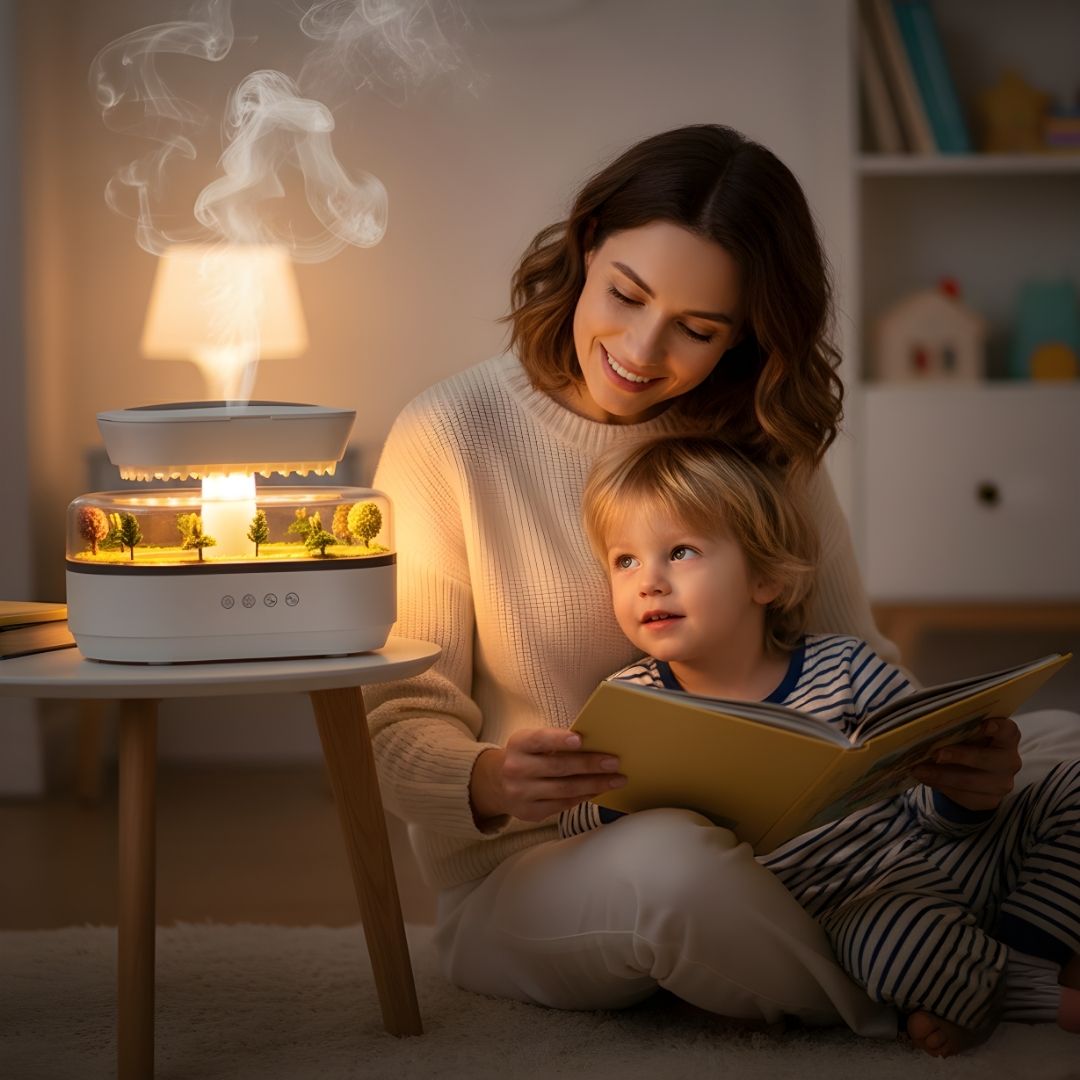 Dry-Air Relief – Quiet LED Night Light – Soothe Skin & Breathing – Calm Relaxing Sleep for Home & Bedroom Bowlift