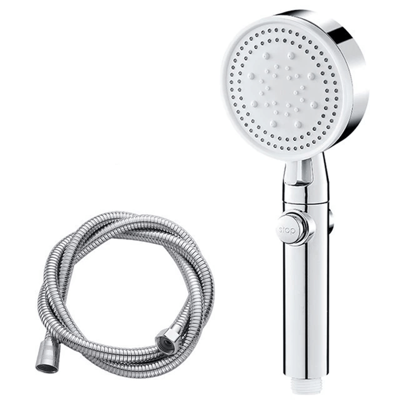 FlowControl Showerhead with 5 settings and push button | Bowlift