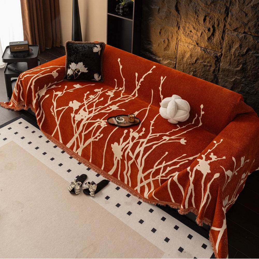 BowLift | Twilight Branches Chenille Sofa Cover