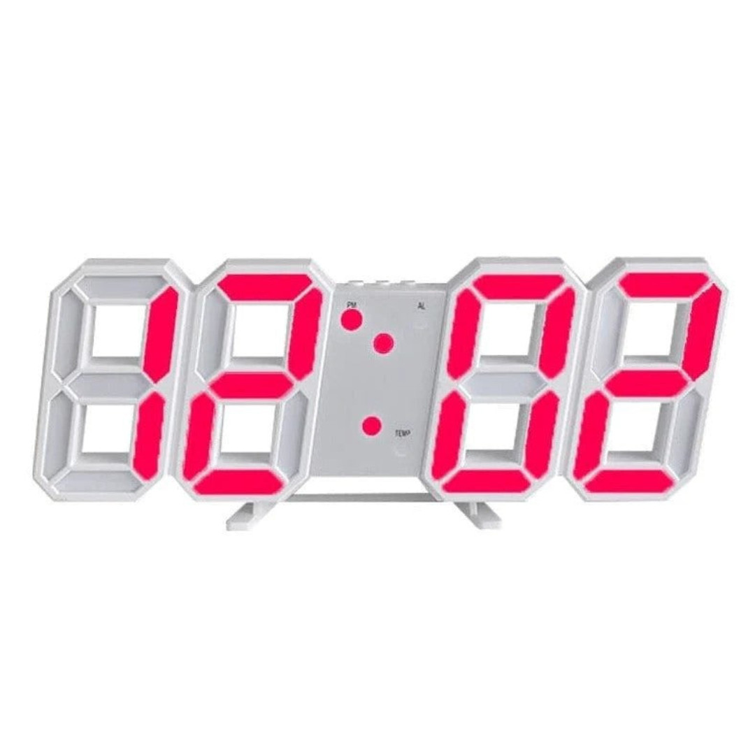 BowLift | LED clock with digital design and three-dimensional depth