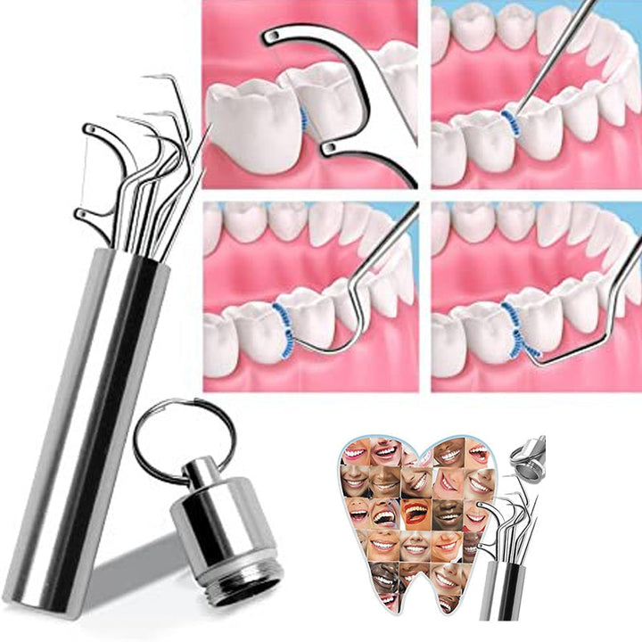 Toothpick set made of stainless steel (7 pieces) | Bowlift