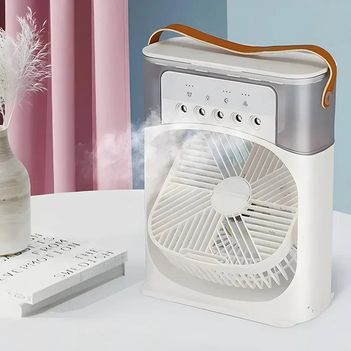 BowLift | 3-in-1 Fan with 7-Color LED Light - BreezeMaster Pro