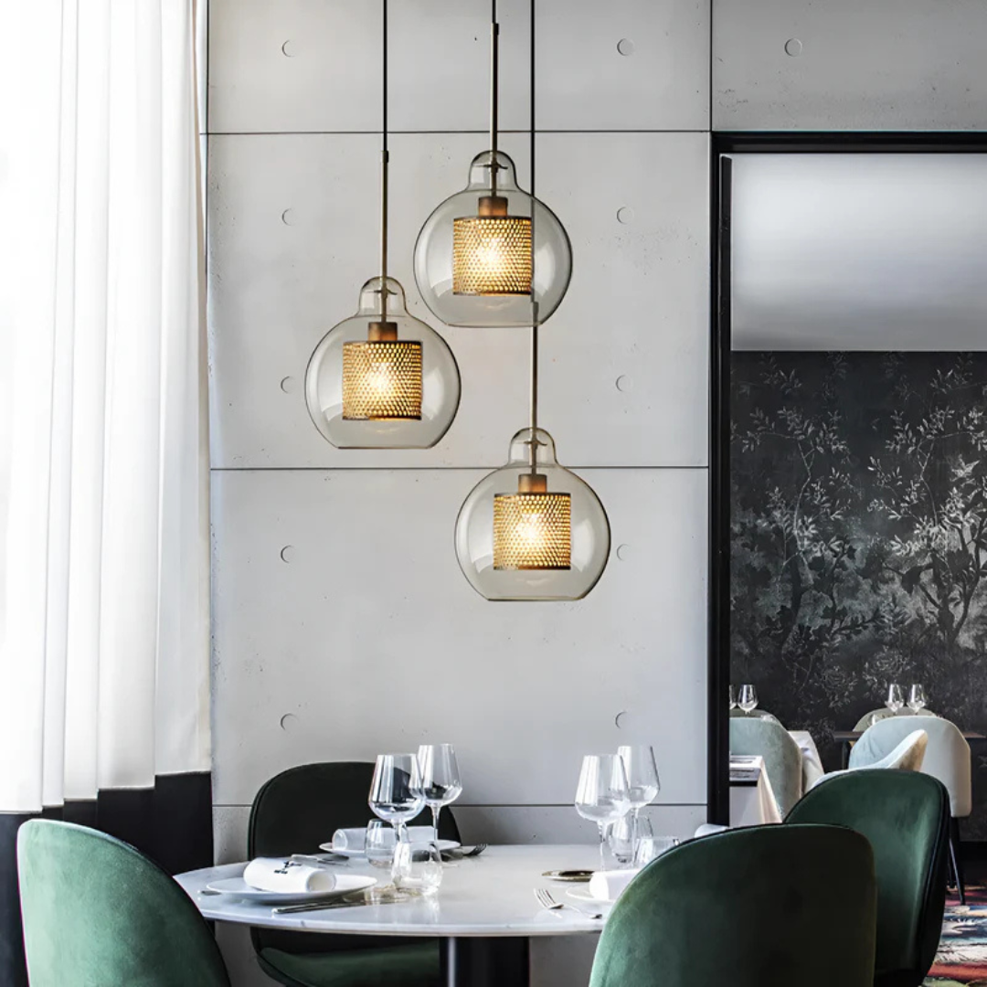 BowLift | Design Pendant Lamp Dining Table Made of Glass