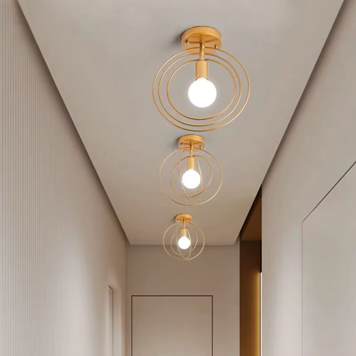 BowLift | Modern Ring-shaped Ceiling Lamp Gold