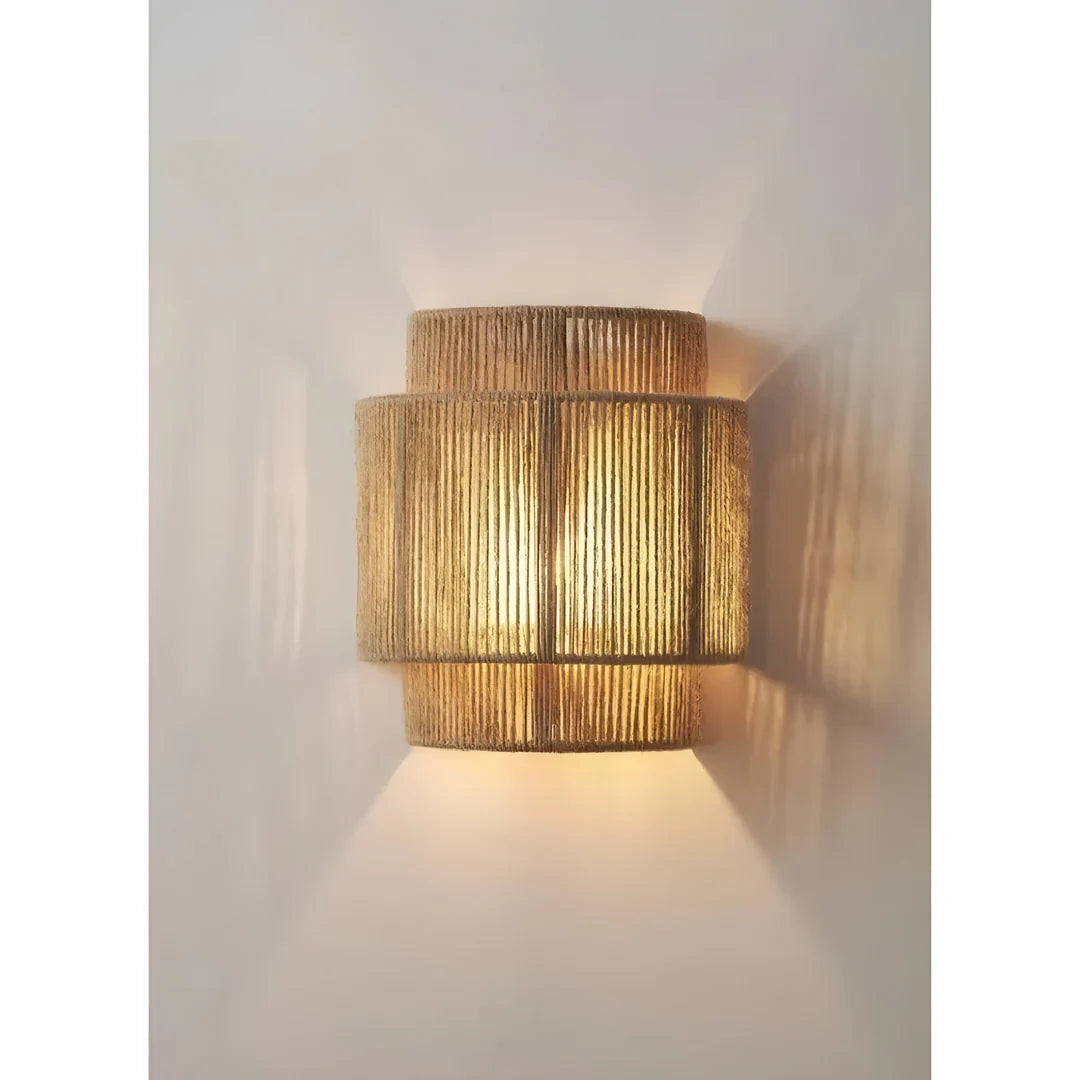 BowLift | Modern Braided Rattan Wall Lamp