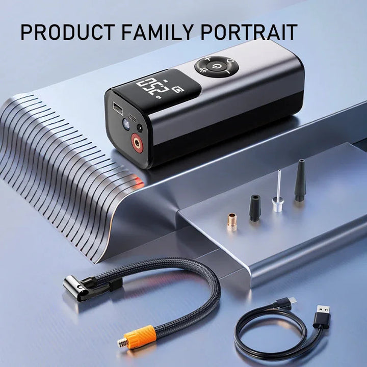 BowLift | Mini Wireless Automatic Car Tire Air Compressor Pump