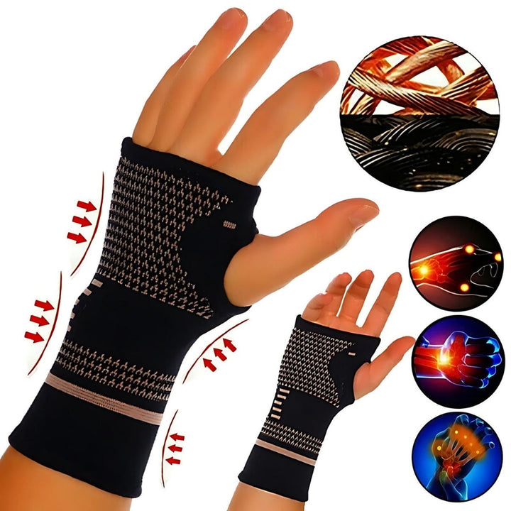 FlexiSupport Wrist Brace | Daily Support and Pain Relief - Breathable, Ideal for Injuries, Chronic Pain - Post-Surgery Recovery Bowlift