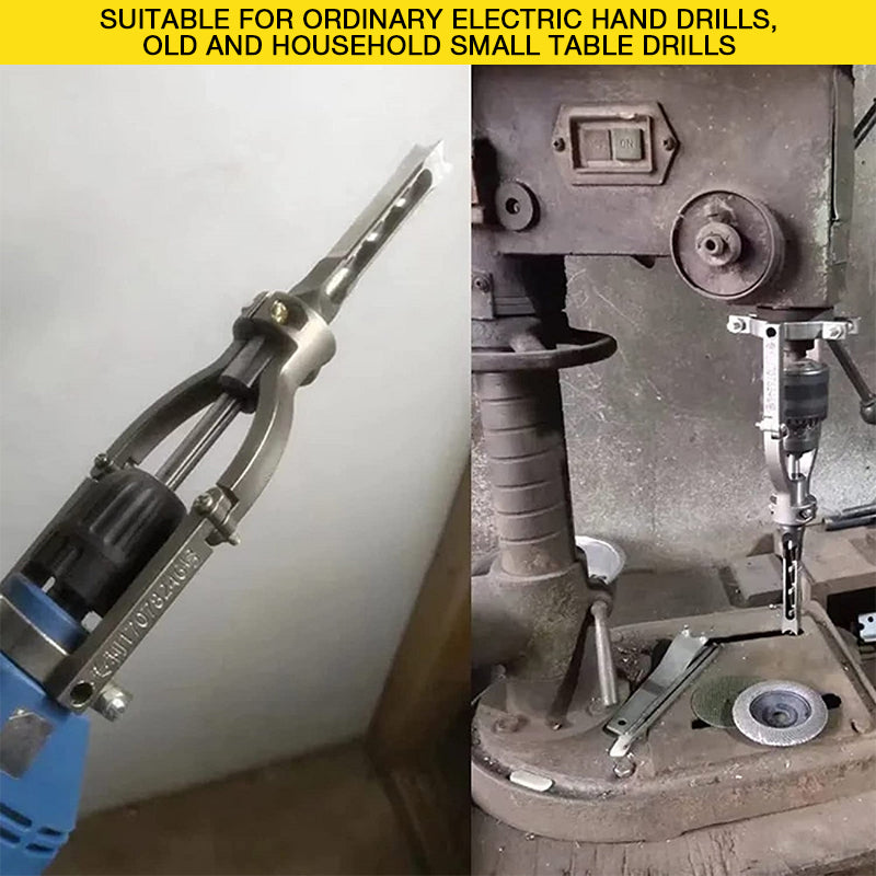 BowLift | Woodworking Square Hole Drill Bits Adapter Bracket
