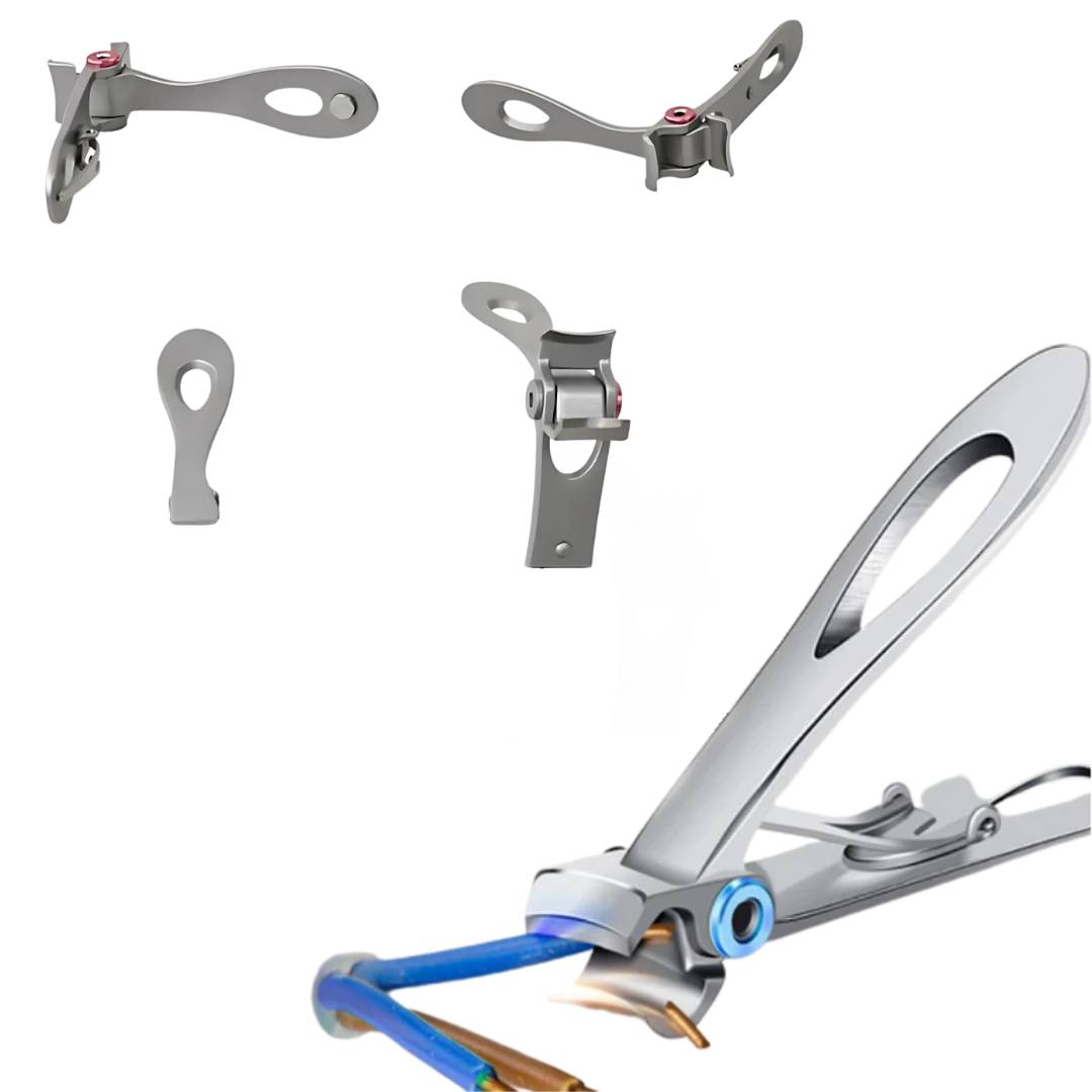 PrecisionTrim Stainless Steel Wide Jaw Nail Clippers | for Thick Nails - Sharp Blades - Ergonomic Design for Easy Nail Clipping Bowlift