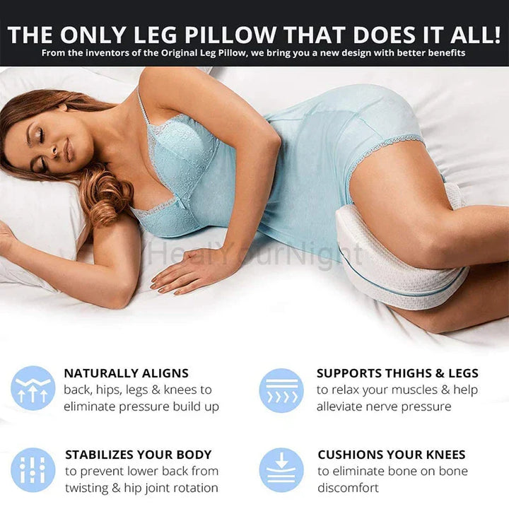 BowLift | Ergonomic Memory Foam Pillow for Legs