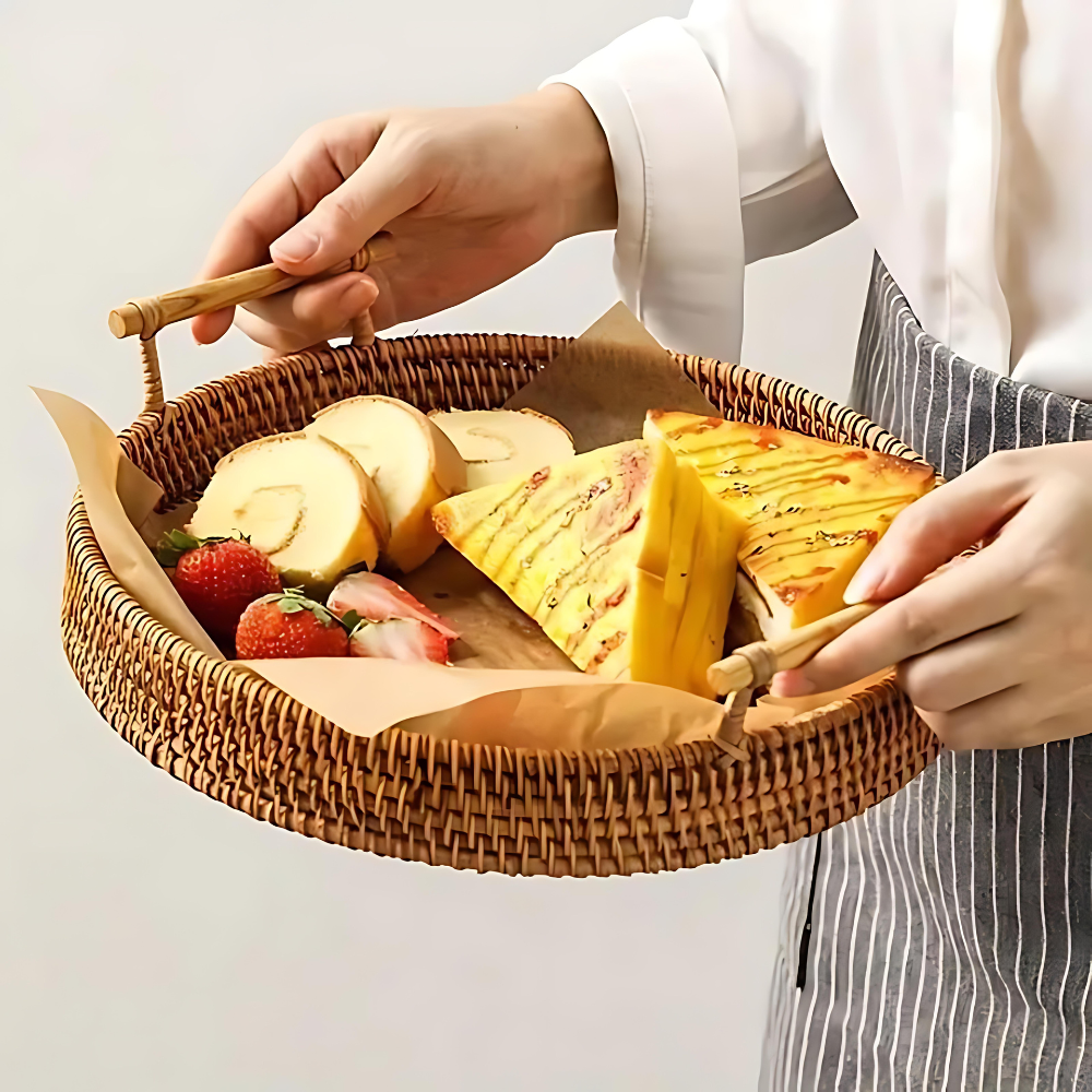 BowLift | RattaTray – Handmade serving tray made of rattan