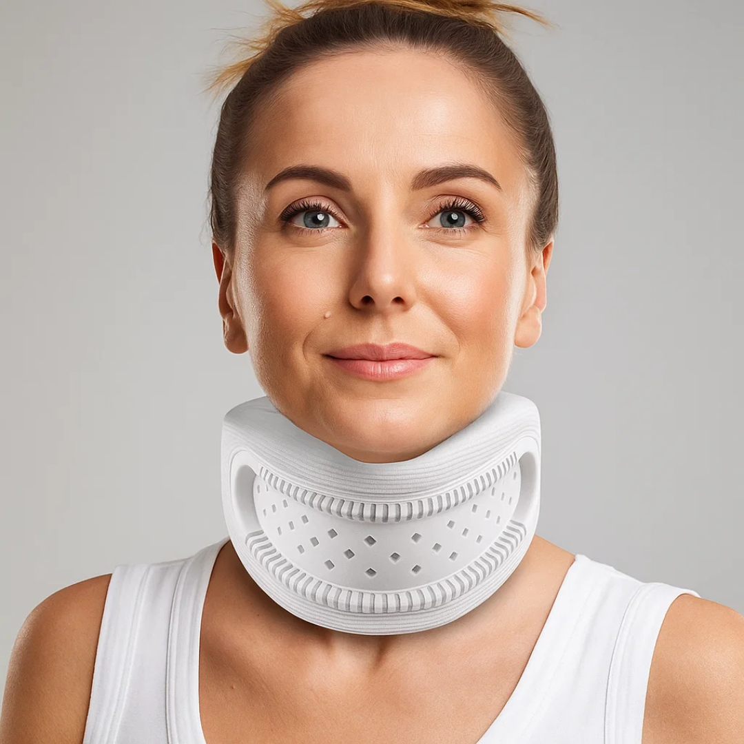 Lightweight Neck Support Brace – Foam Cushioning Breathable Design – Pain Relief for Office & Sleep Bowlift