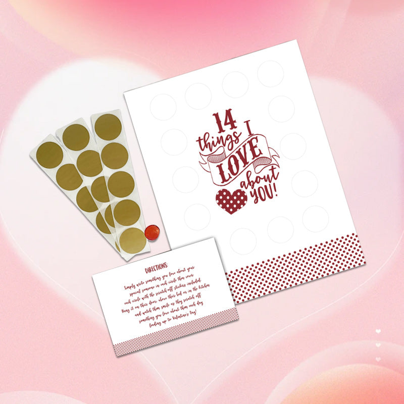 BowLift | Valentine's Scratching Advent "14 Things I Love About You!"