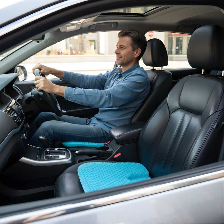 Pressure Relief & Cooling Honeycomb Gel – Posture Support – Office Car Chair Comfort for Long Sitting Bowlift