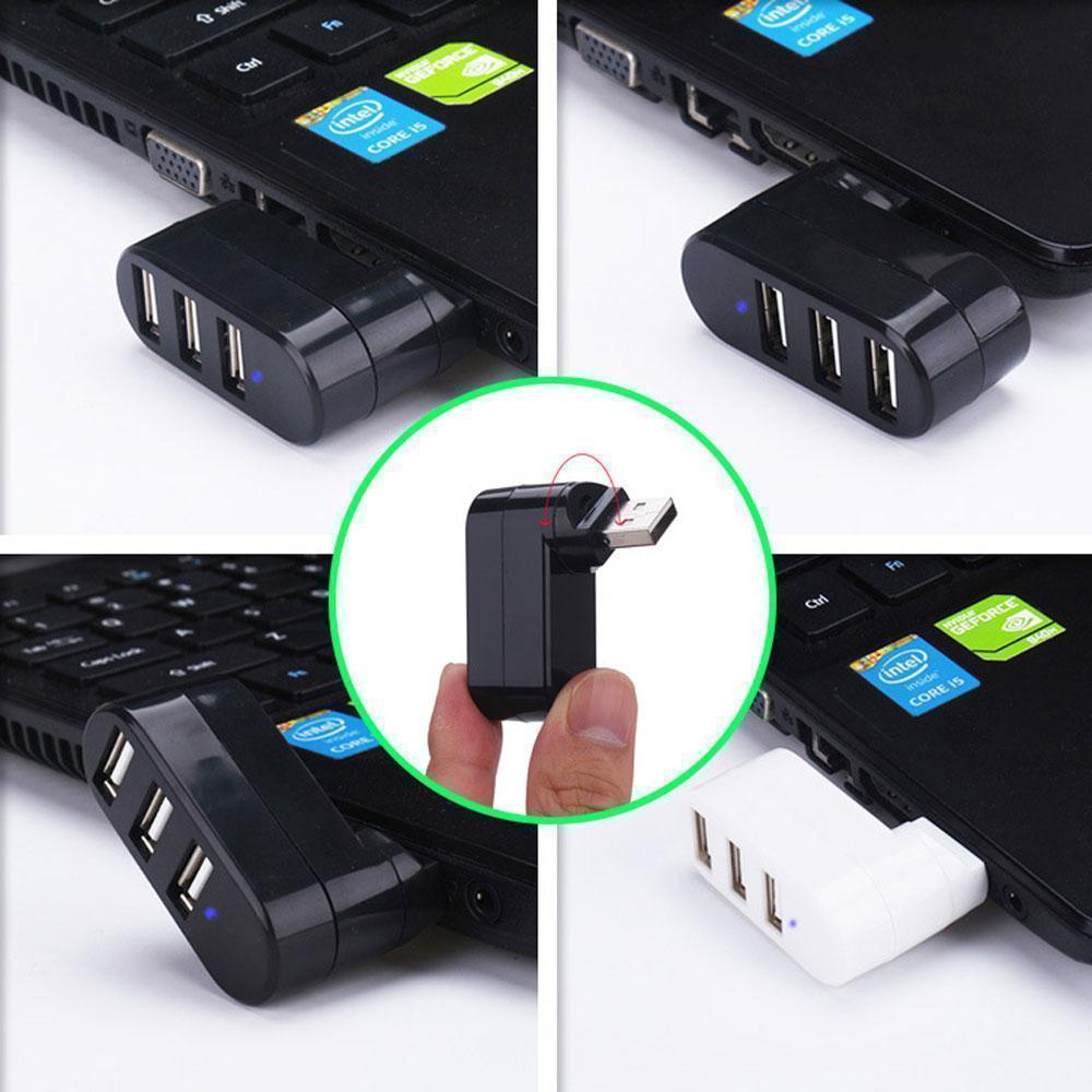 BowLift | Mini rotatable 3-Port USB Hub
