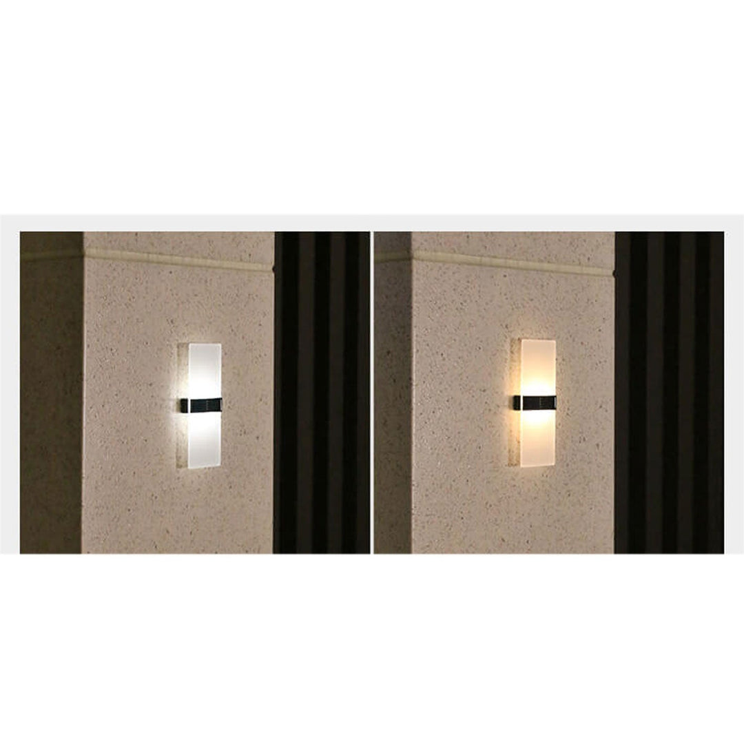BowLift | LumaZen Solar LED Wall Lamp | Weatherproof | Solar Powered Outdoor Lighting | Garden & Patio Decor