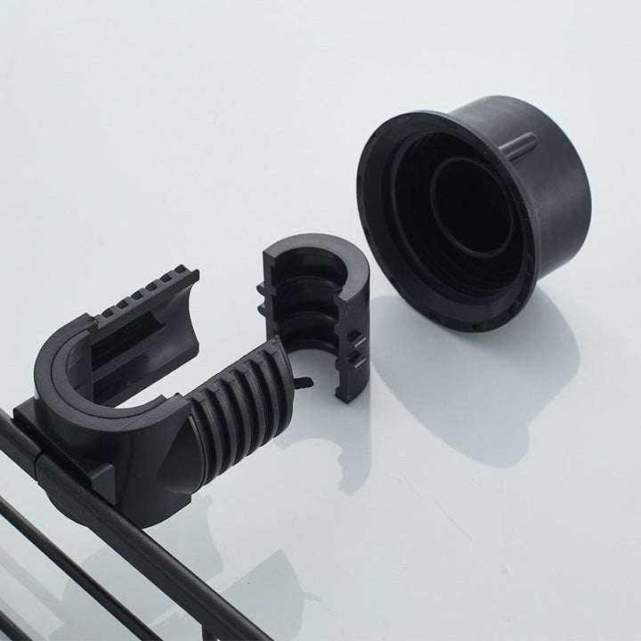BowLift | Shower holder for Shampoo & Soap – Stainless Aluminium – Silver or Black – No Drilling