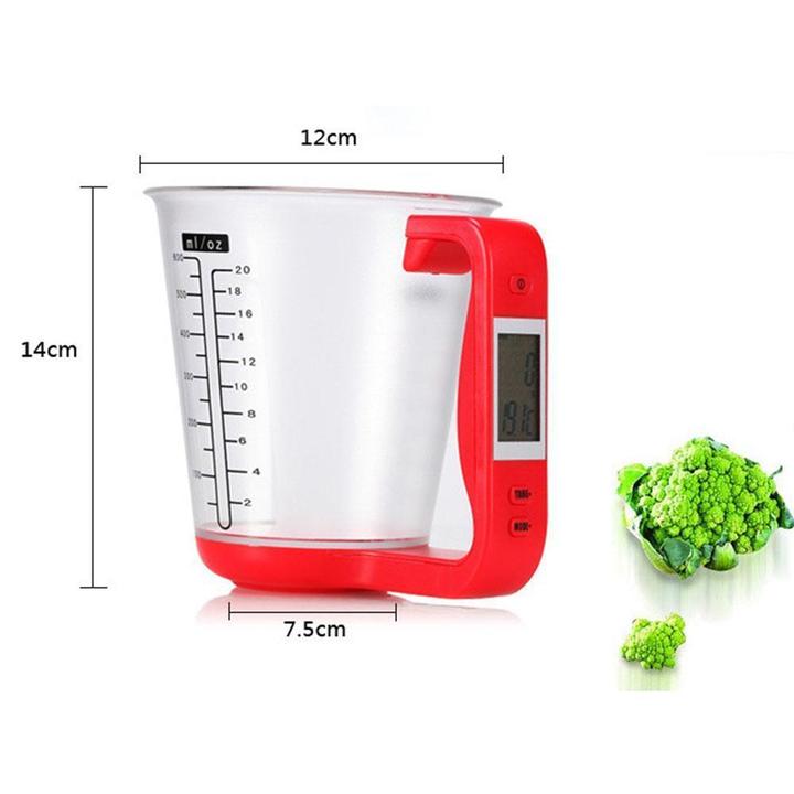 Digital kitchen measuring cup scale with LCD | Bowlift
