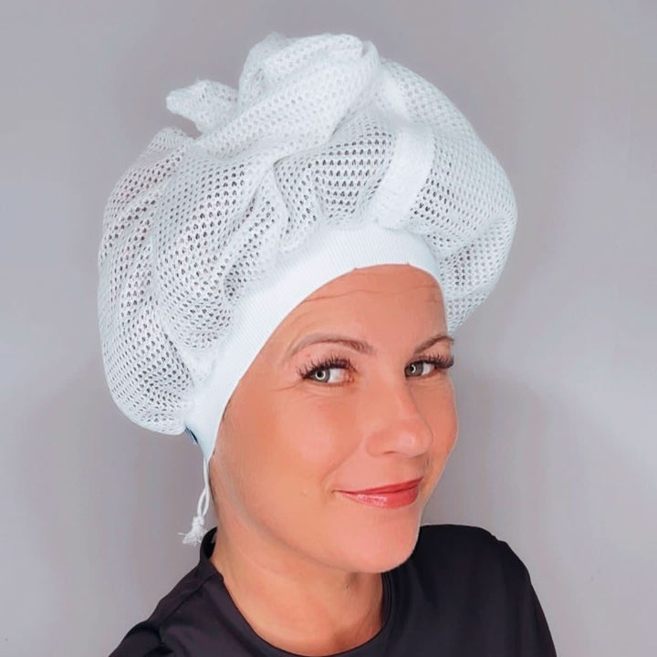 BowLift | Net Plopping Cap for Curly Hair – Frizz-Free Drying Bonnet