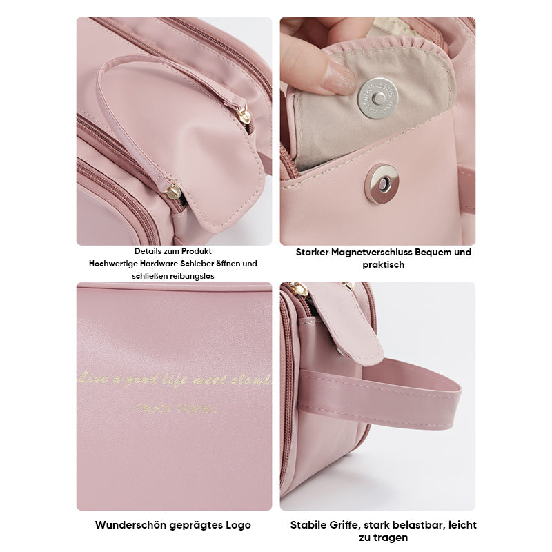 Portable cosmetics bag with large capacity | Bowlift