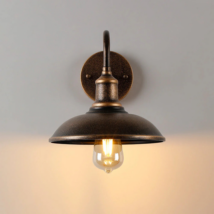BowLift | Antique Brass IP65 Waterproof Outdoor Wall Lamp