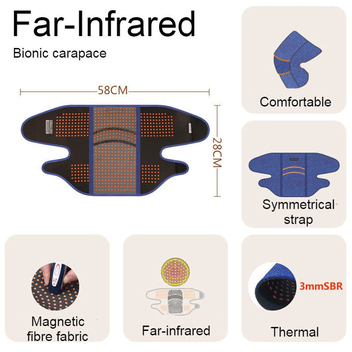 BowLift | Far Infrared Thermal Knee Warmer, with Super Warm Fabric & Bionic Carapace Design, for Winter, Travel & Outdoors